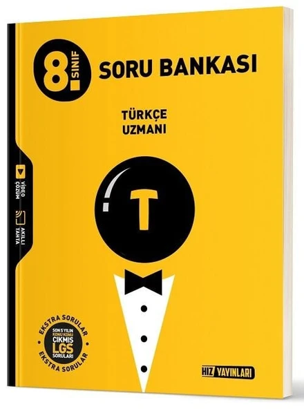 Hız Yayınları 8. Sınıf Türkçe Uzmanı Soru Bankası ürün görseli 1