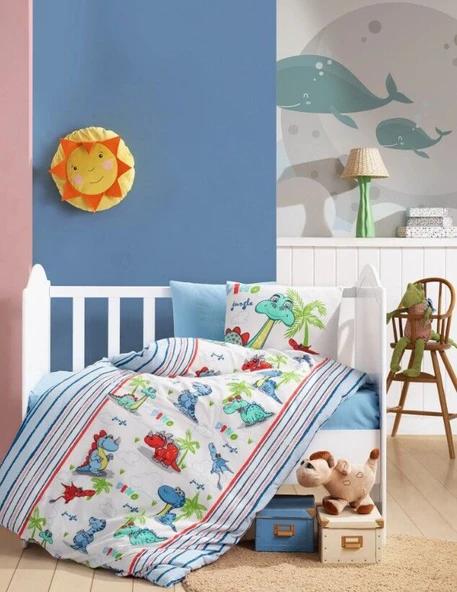 Cotton Box Bebek Nevresim Takımı Dino ürün görseli 1