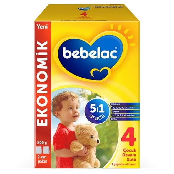Bebelac Bebek Devam Sütü No4 800 Gr ürün görseli 1