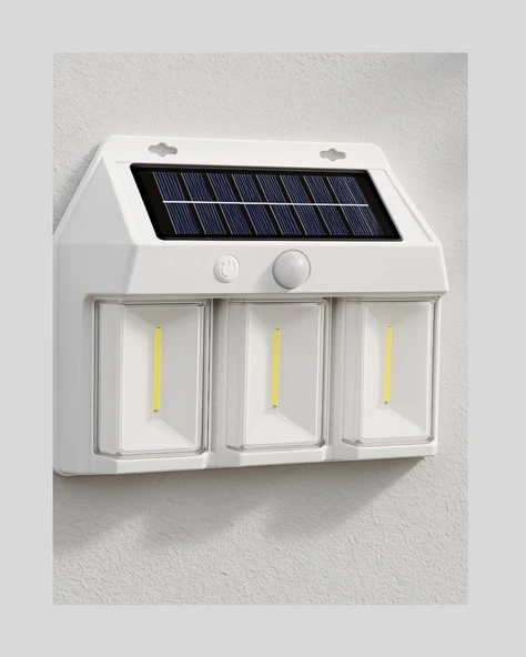 Suya Dayanıklı Solar Duvar Lambası – Akıllı Gece Sensörlü Işık - Resim 2