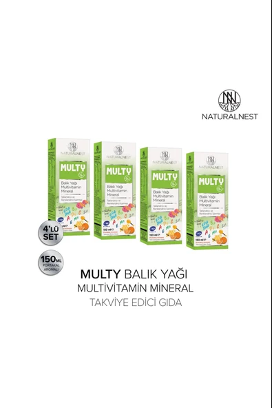Naturalnest Multy Şurup 150 ml 4 Adet ürün görseli 1