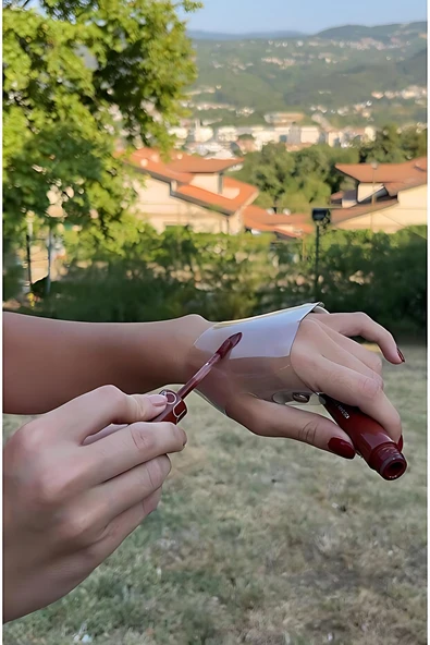 Croc Profesyonel Şeffaf Makyaj Eldiveni - Makeup Glove - Resim 3