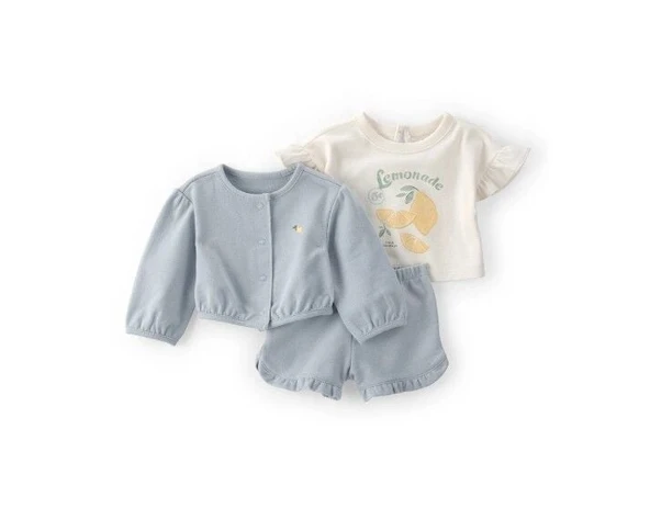 Carters Kız Bebek Alt Üst Set 1U529710 Mavi ürün görseli 1
