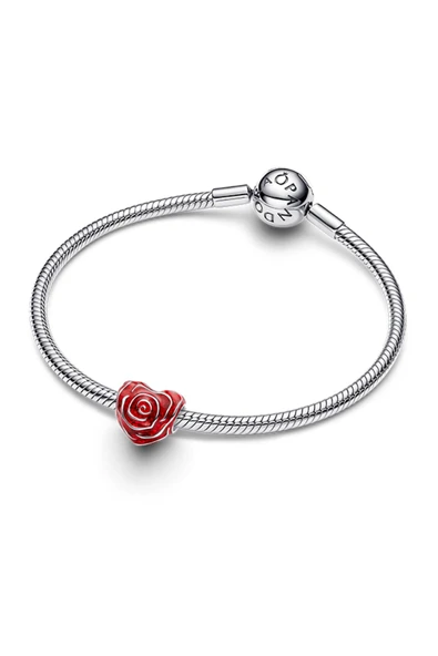 Gül Kalp Charm - Resim 2