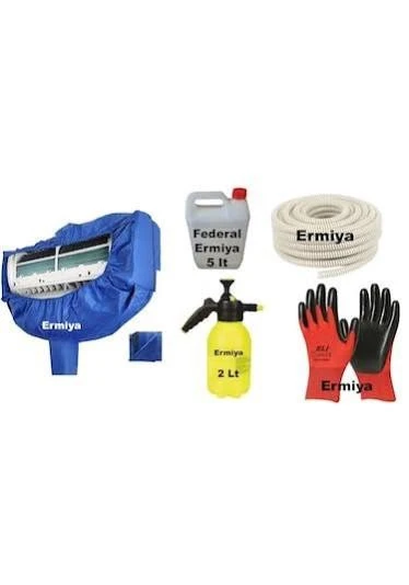 Evrensel 9-12-18-24 Btü İçin Branda+Hortum+5 Lt İlaç+2 Lt Sprey Pompa +Fırça+Eldiven ürün görseli 1