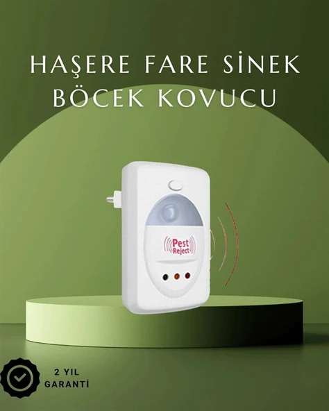 Ultrasonik Ses Dalgalarıyla Kimyasalsız Fare Ve Böcek Kovucu Cihaz ürün görseli 1