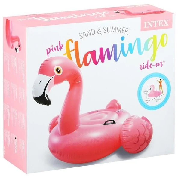 57558 - INTEX - FLAMINGO BINICI - TUTMACLI ADA 178 CM ürün görseli 1