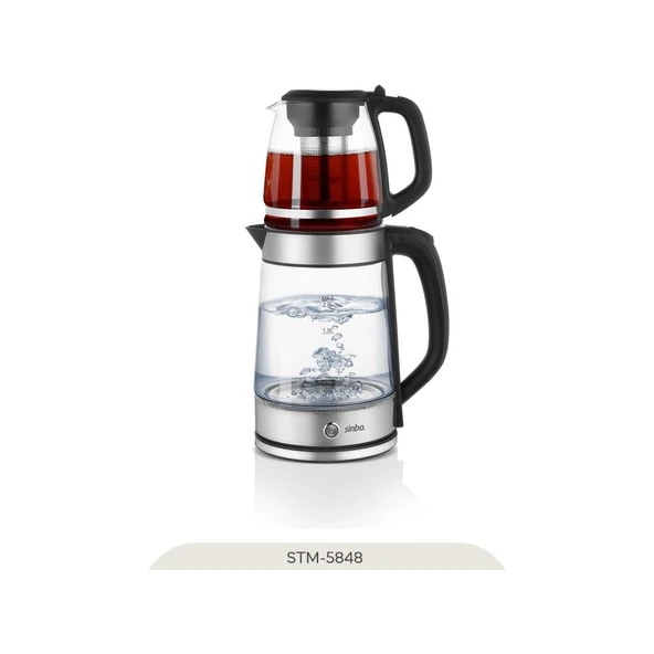 Sinbo STM-5848 1500 W Cam Çay Makinesi ürün görseli 1