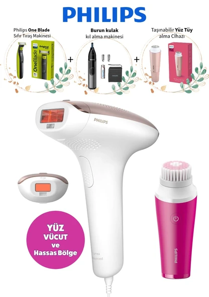 Philips Lumea BRI924 Set – IPL Epilasyon, SmartSkin Teknolojisi, 5 Işık Seviyesi, Yüz ve Vücut Başlığı ile Profesyonel Sonuç-Kadın& Erkek Kullanabilir ürün görseli 1
