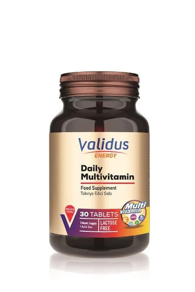 Validus Energy Daily Multivitamin 30 Tablet ürün görseli 1