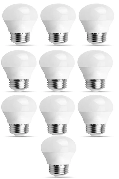 Şahnet 6W E27 Mini Top Ampul 3000K Sarı Işık 10 Adet Minik Avize Lambası ürün görseli 1