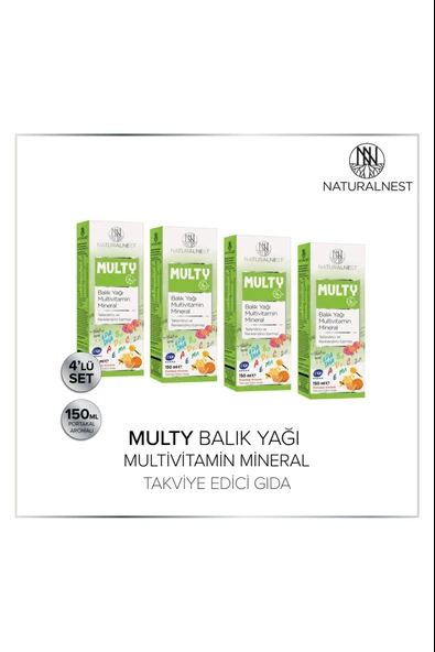 Naturalnest Multy Şurup 150 ml 4 Adet - Resim 3