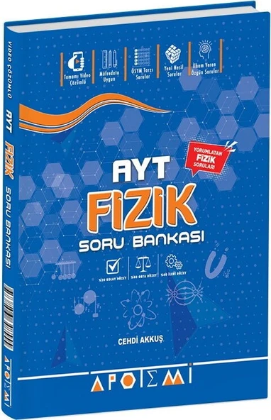 AYT Fizik Soru Bankası Apotemi Yayınları ürün görseli 1