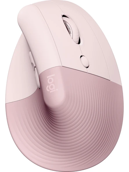 Logitech Lift 910-006478 Pembe Dikey Sessiz Ergonomik Optik Kablosuz Mouse ürün görseli 1
