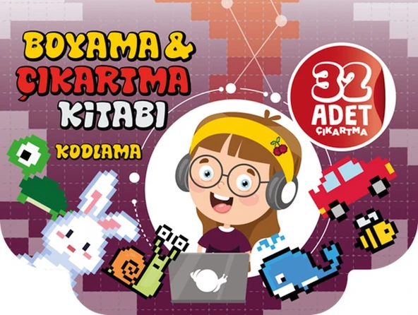 Boyama Ve Çıkartma Kitabı Kodlama ürün görseli 1