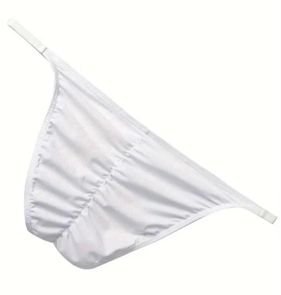 Erkek Beyaz Büzgülü Slip İç Giyim ürün görseli 1