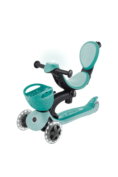 Globber Go Up Baby 360 Scooter (Işıklı) Koyu Mint ürün görseli 1