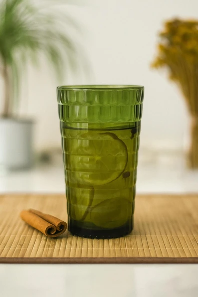 Allegra Koyu Yeşil Bardak - 750 ml Tekli Akrilik Malzeme - Cam Değildir Kırılmaya Dayanıklı ürün görseli 1