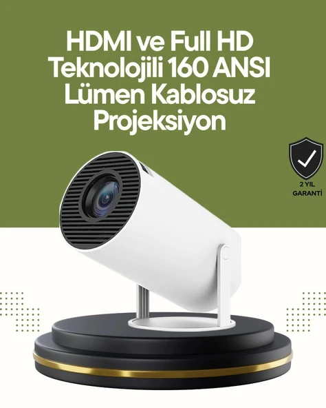 Hdmı Ve Usb Girişli Uzun Ömürlü Ampullü Projeksiyon ürün görseli 1