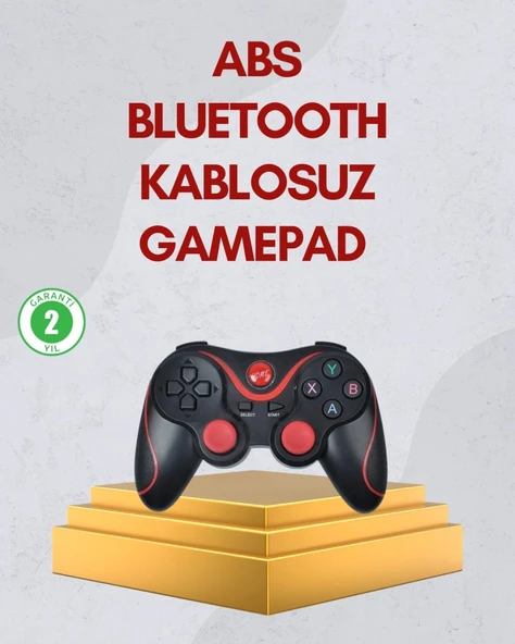 Ergonomik Tasarımlı Kablosuz Bluetooth Gamepad Titreşimli ürün görseli 1