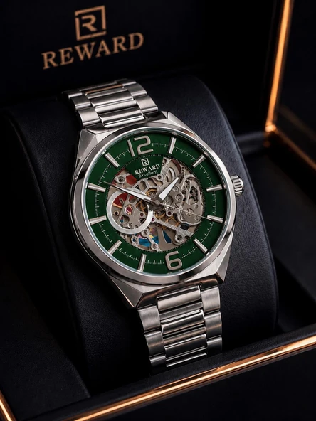Reward Otomatik Luxury Seri Erkek Saati Çelik Kordon 5 ATM Su Geçirmez 2 Yıl Garanti RW.RQ.001 ürün görseli 1
