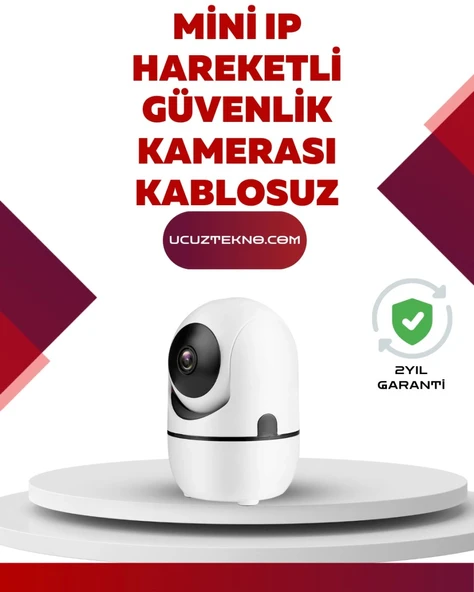 Full Hd 1080p Kablosuz Güvenlik Kamerası – Hareket Takip, Gece Görüşü Ve İki Yönlü Ses Özellikli ürün görseli 1