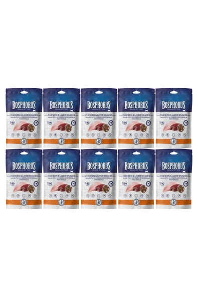Tavuk Etli-ciğerli Atıştırmalık Kedi Ödülü 80 Gr x 10 Adet ürün görseli 1
