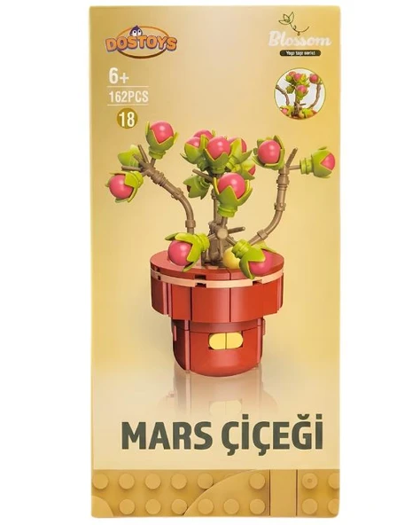 Dostoys Yapı Taşı Serisi Çiçek Yapım Seti Mars Çiçeği 162 Parça ürün görseli 1