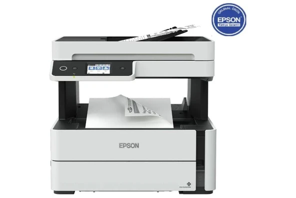 Epson EcoTank M3170 Wi-Fi+Tarayıcı+Fotokopi+Faks Mono Çok Fonksiyonlu Tanklı Yazıcı C11CG92404 ürün görseli 1