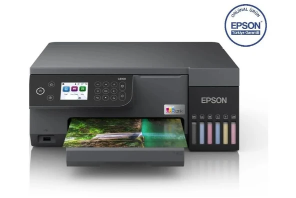 Epson EcoTank L8100 Wi-Fi + Tarayıcı + Fotokopi Renkli Çok Fonksiyonlu Tanklı Mürekkep Püskürtmeli Yazıcı ürün görseli 1