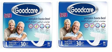 Goodcare Belbantlı Tekstil Yüzey Hasta Bezi L-Large Beden 60 Adet ürün görseli 1