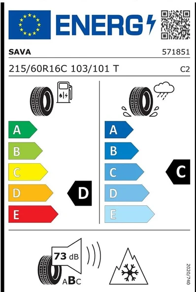 215/60R16C 103/101T ESKIMO LT ürün görseli 1