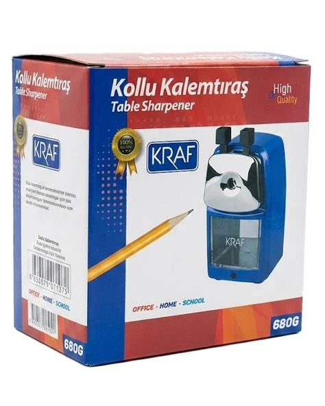 Kraf Masaüstü Kollu Kalemtıraş Mavi 680G ürün görseli 1