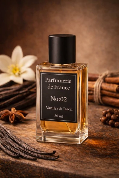 No:02 Vanilya & Tarçın Sıcak Erkek Parfüm 50 ml ürün görseli 1