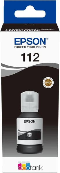 Epson EcoTank 112 127ml Orjinal Black (Siyah) Mürekkep Kartuş C13T06C14A ürün görseli 1