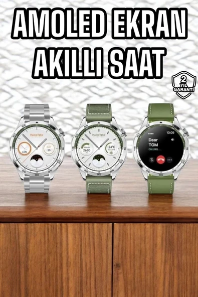 Akıllı Saat Sesli Görüşme Titreşimli Nabız Sensörlü Spor Modları ürün görseli 1