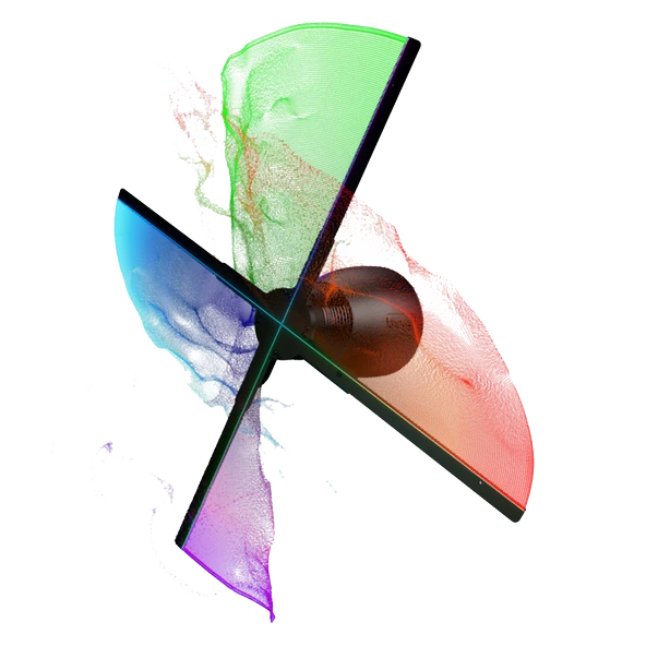 Hologram Fan Pervane 3D-65cm - Resim 9