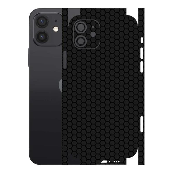 Kapps Iphone 12 ile Uyumlu Bumper Serisi Premium Kaplama 360  Siyah ürün görseli 1