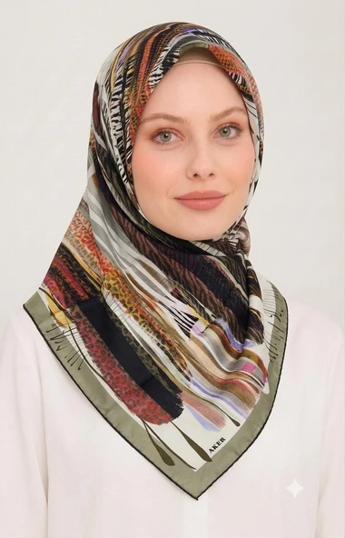 Saf Twill İpek  Eşarp -ASM7703713-991 ürün görseli 1