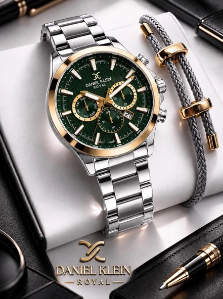 Daniel Klein Premium Çelik Kordon 2 Yıl Garantili 3 Atm Suya Dayanıklı Erkek Kol Saati EDK.R11095.4 ürün görseli 1