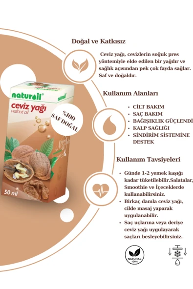 Ceviz Yağı 50 ml - Resim 2