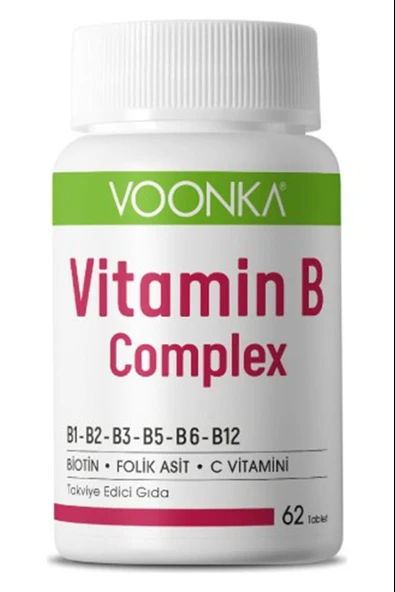 Voonka Vitamin B Complex 60 Tablet ürün görseli 1