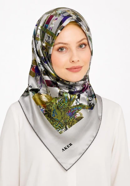Saf Twill İpek  Eşarp -ASM8434713-971 ürün görseli 1