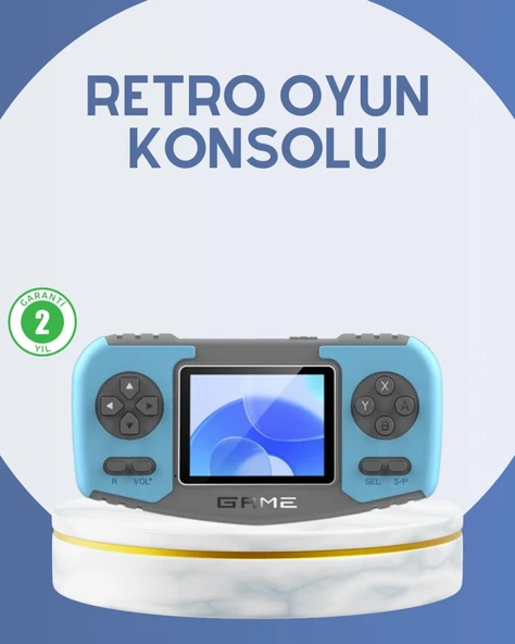 Çocuklara Özel Retro Oyun Konsolu Portatif Eğlence Cihazı ürün görseli 1