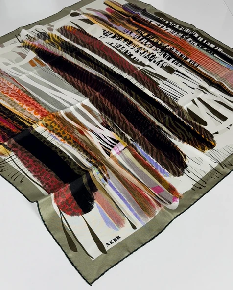 Saf Twill İpek  Eşarp -ASM7703713-991 - Resim 2
