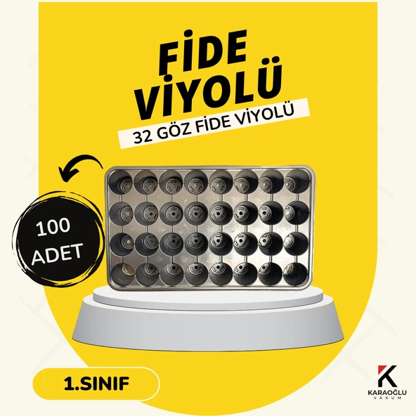Fidelik Viyol 32 Göz Fide Viyolü Fide Altlığı Tohum Yetiştirme Kabı (Adet seçiniz) ürün görseli 1