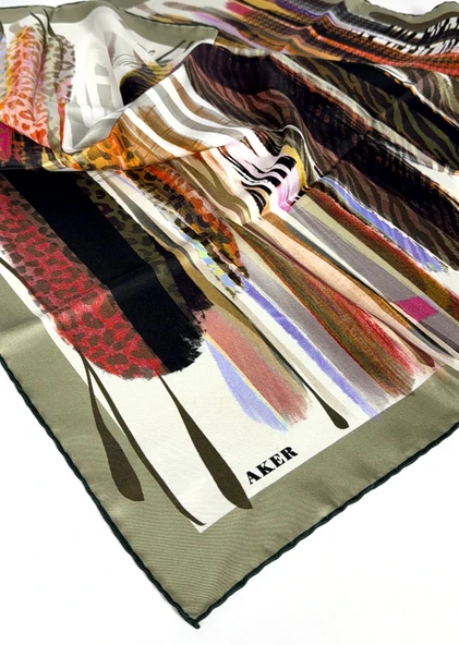 Saf Twill İpek  Eşarp -ASM7703713-991 - Resim 3