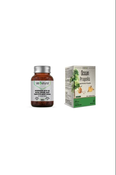 Venatura Koenzim Q10, Alfa Lipoik Asit 60 Kapsül + Propolis Sprey 20 Ml ürün görseli 1
