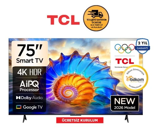 TCL 75 İNÇ 4K ULTRA HD GOOGLE TV 75V6D ürün görseli 1