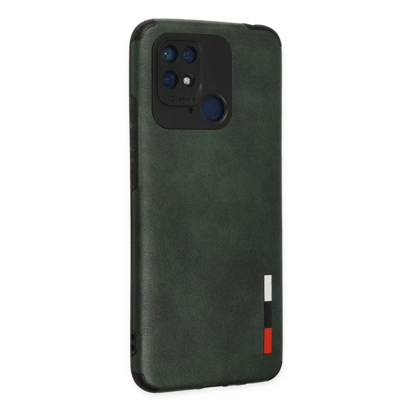 Redmi 10C Kılıf Loop Deri Silikon - Yeşil - Resim 3